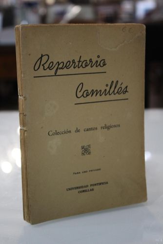 Portada del libro de Repertorio Comillés.- Colección de cantos religiosos.