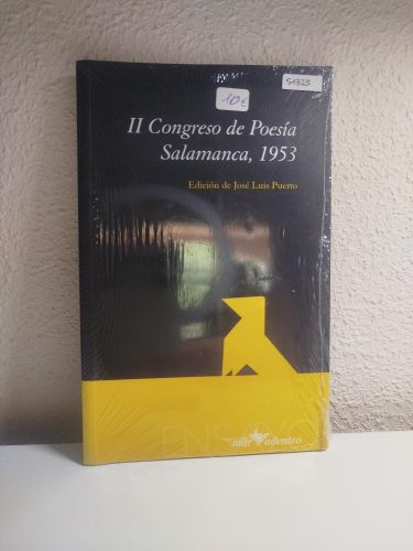 Portada del libro de II Congreso de Poesía Salamanca, 1953