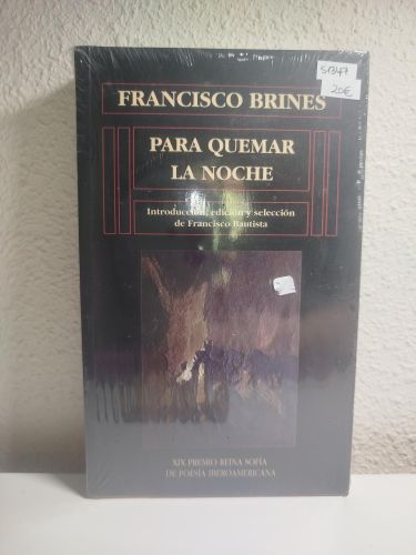 Portada del libro de Para quemar la noche
