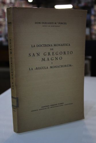 Portada del libro de La doctrina monástica de San Gregorio Magno y la 
