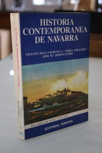 Portada del libro de Historia contemporánea de Navarra