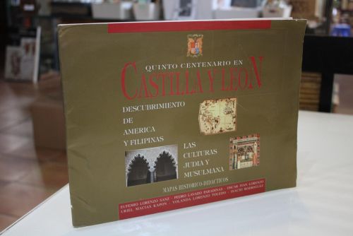 Portada del libro de Quinto Centenario en Castilla y León. Descubrimiento de América y Filipinas. Las Culturas Judía y Musulmana....