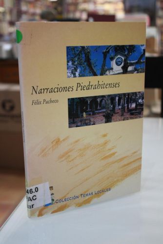 Portada del libro de Narraciones piedrahitenses