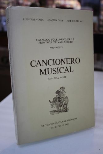 Portada del libro de Cancionero musical. Segunda parte.- Catálogo Folklórico de la Provincia de Valladolid. Volumen V.