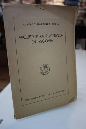 Portada del libro de Arquitectura plateresca en Segovia.