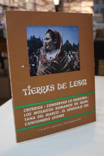Portada del libro de Tierras de León. Número 28. Año XVII. 1977.- Criterios. Conservar lo nuestro. Los mosaicos romanos de...