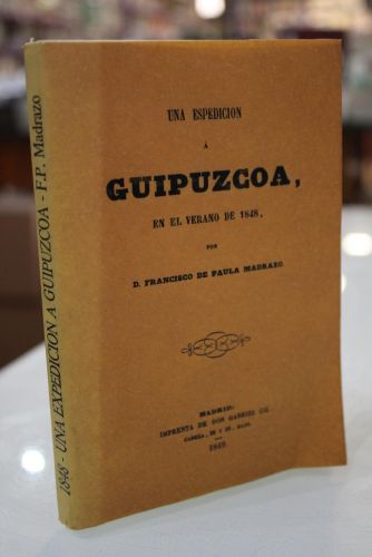 Portada del libro de Una espedición a Guipúzcoa en el verano de 1848.