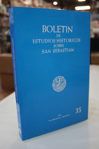 Portada del libro de Boletín de Estudios Históricos sobre San Sebastián, 35.- 2001.