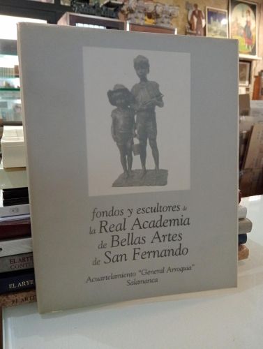 Portada del libro de Fondos y escultores de la Real Academia de Bellas Artes de San Fernando.