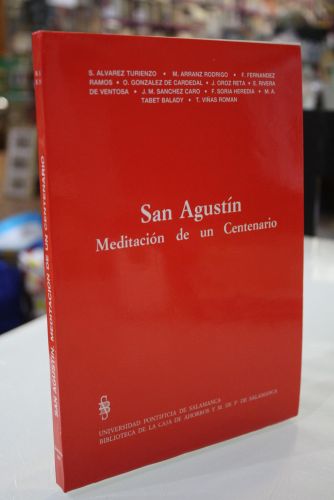 Portada del libro de San Agustín. Meditación de un Centenario.