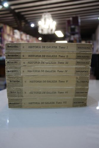 Portada del libro de Historia de Galicia.- 7 tomos.- Edición Facsímil 1979.