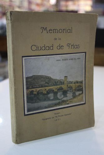 Portada del libro de Memorial de la Ciudad de Frías.- 1931