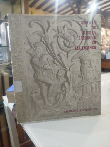 Portada del libro de I Semana de música española en Salamanca
