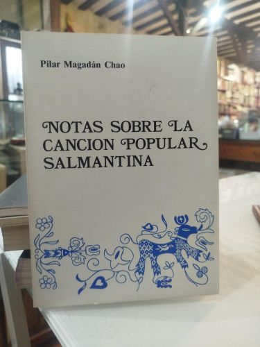 Portada del libro de Notas sobre la canción popular salmantina