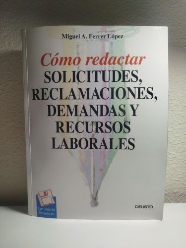 Portada del libro de Cómo redactar solicitudes, reclamaciones, demandas y recursos laborales