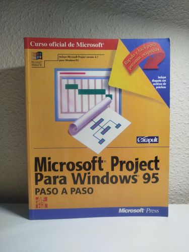Portada del libro de Microsoft Project para Windows. Paso a paso