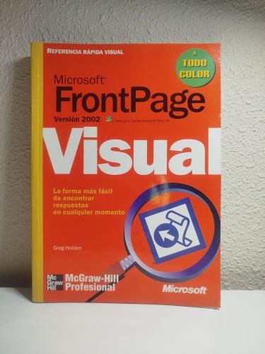 Portada del libro de Microsoft FrontPage. Versión 2002. Referencia rápida visual