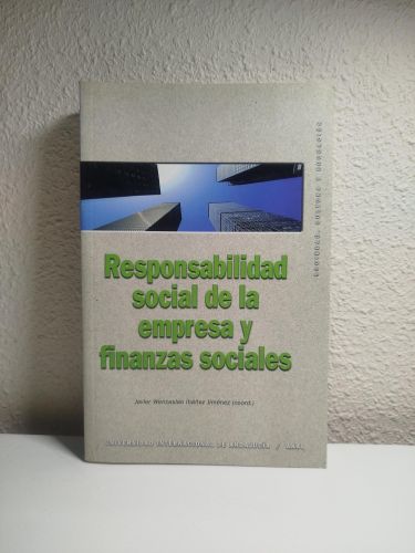 Portada del libro de Responsabilidad social de la empresa y finanzas sociales