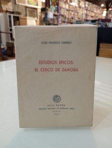 Portada del libro de Estudios épicos: El cerco de Zamora