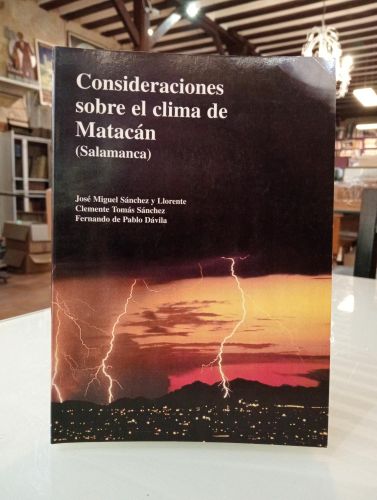 Portada del libro de (Dedicado por el autor) Consideraciones sobre el clima de Matacán (Salamanca)
