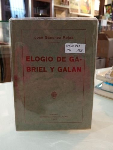 Portada del libro de Elogio de Gabriel y Galán Portada del libro de Elogio de Gabriel y Galán