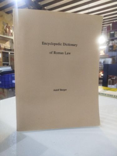 Portada del libro de Encyclopedic Dictionary of Roman Law