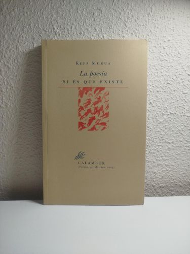 Portada del libro de La poesía si es que existe
