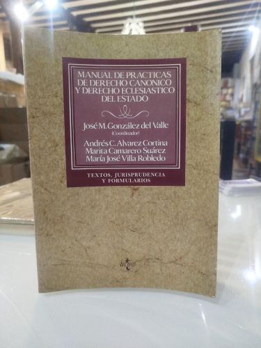 Portada del libro de Manual de prácticas de Derecho Canónico y Derecho Eclesiástico del Estado