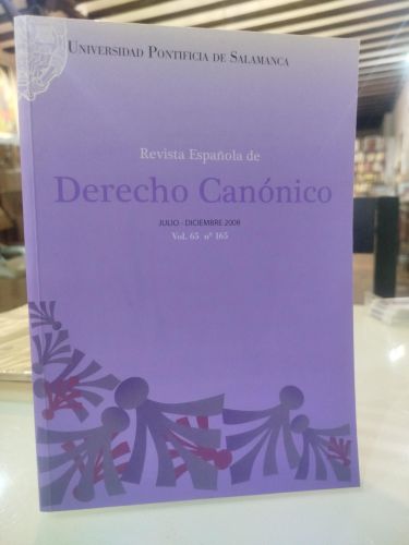 Portada del libro de Revista Española de Derecho Canónico. Vol. 65 Nº165
