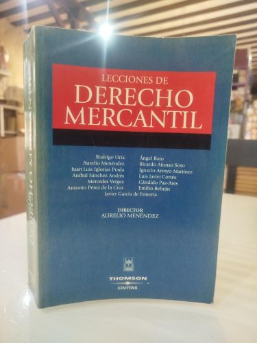 Portada del libro de Lecciones de derecho mercantil