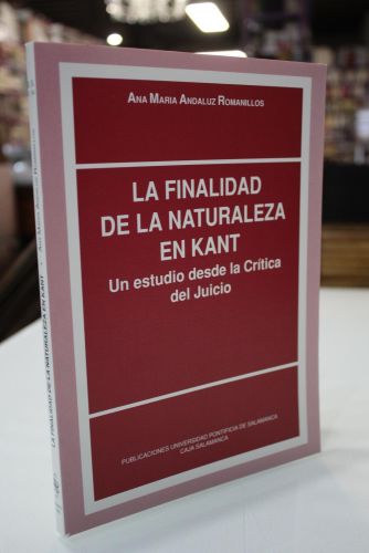 Portada del libro de La finalidad de la naturaleza en Kant