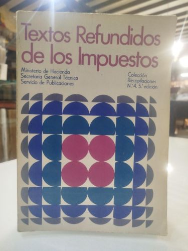 Portada del libro de Textos refundidos de los impuestos