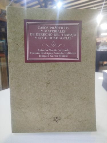 Portada del libro de Casos prácticos y materiales derecho del trabajo y seguridad social