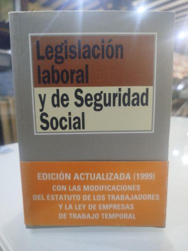Portada del libro de Legislación laboral y de seguridad social