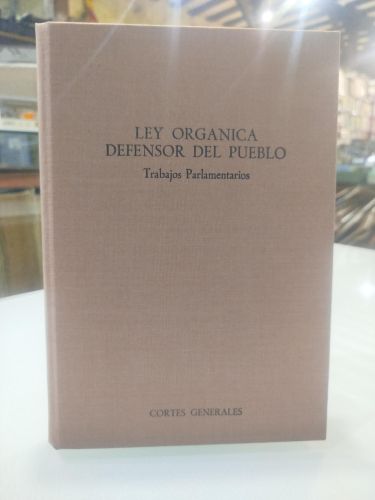 Portada del libro de Ley orgánica Defensor del Pueblo