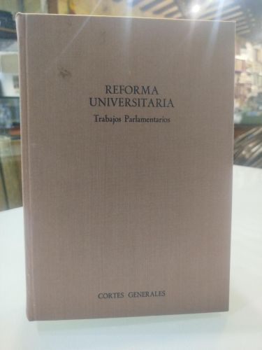 Portada del libro de Ley orgánica de la reforma universitaria