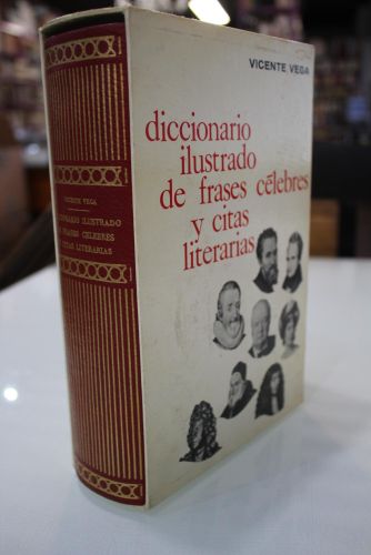 Portada del libro de Diccionario ilustrado de frases célebres y citas literarias.