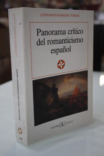 Portada del libro de Panorama crítico del romanticismo español