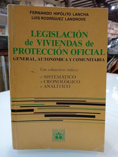 Portada del libro de Legislación de viviendas de protección oficial