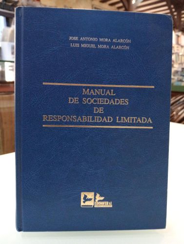 Portada del libro de Manual de sociedades de responsabilidad limitada