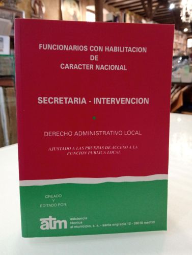 Portada del libro de Secretaría-Intervención. Derecho administrativo local 