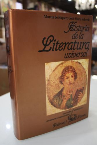 Portada del libro de Historia de la Literatura Universal, 1.- La literatura antigua en griego y en latín