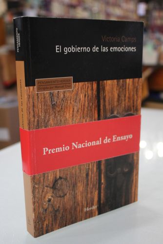 Portada del libro de El gobierno de las emociones.- Dedicado.
