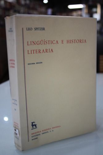 Portada del libro de Lingüística e historia literaria.