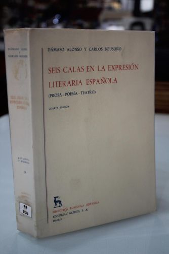 Portada del libro de Seis calas en la expresión literaria española (Prosa-Poesía-Teatro)