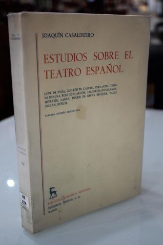 Portada del libro de Estudios sobre el teatro español.