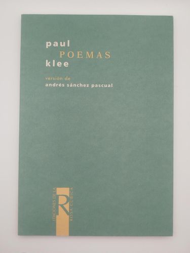 Portada del libro de Poemas. Versión de Andrés Sánchez Pascual