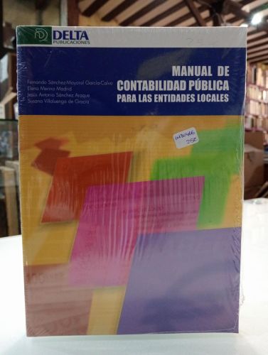 Portada del libro de Manual de contabilidad pública para las entidades locales