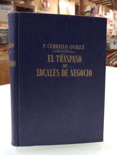 Portada del libro de El traspaso de locales de negocio
