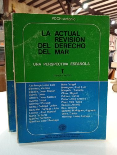Portada del libro de La actual revisión del derecho del mar, I. Dos tomos